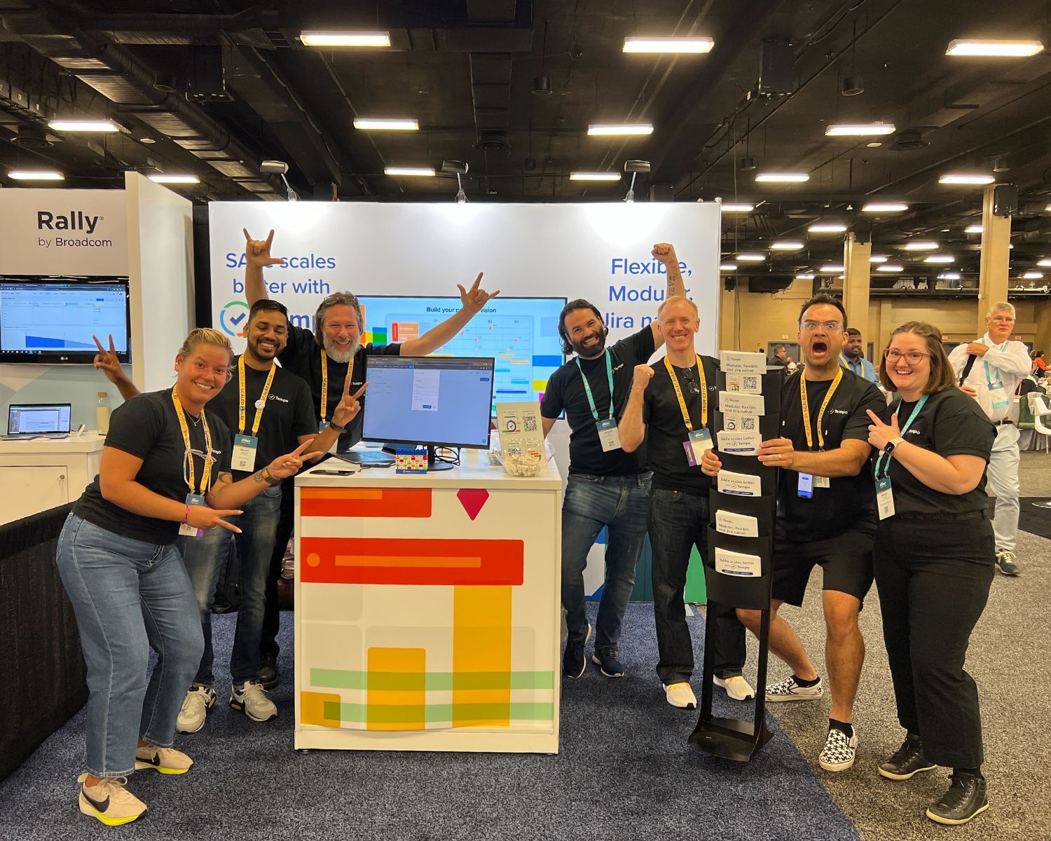 Mayank with community members at a Product School event